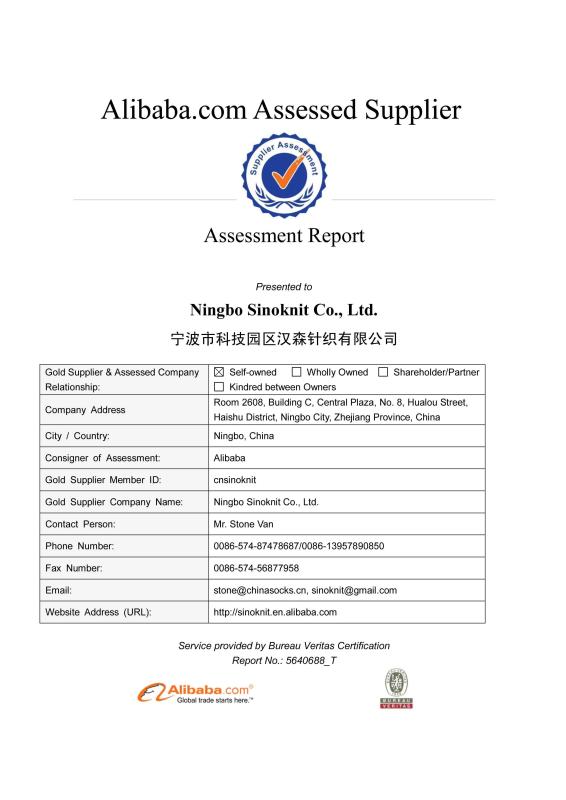 Supplier Assessment Reports - Ningbo Sinoknit Co., Ltd.