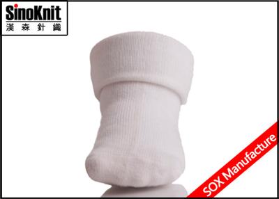 China Thick Lovely White Comfortable Cotton Newborn Baby Socks for Keeping Warm for sale