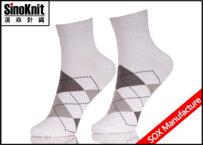 China Argyle Ankle White Customized Man Suit Socks Breathable Cotton for sale