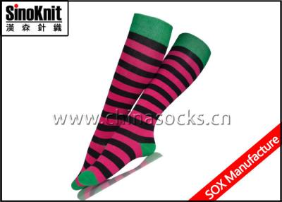 China Girls Knee High Stripes Cotton Women Fashion Socks Anti-Bacterial and Quick Dry for sale