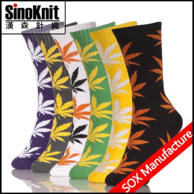 China Weed Life Men Plant life Socks Sports Sock , Sporty pure cotton socks for sale