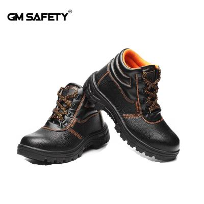 China Steel Toe Safety Protection Labor Shoes Genuine Leather Breathable Mesh Or As Your Request for sale