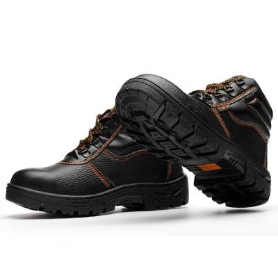 China Steel Toe Work Boots Safety Shoes Steel Toe Cap P-801 Genuine Leather for sale