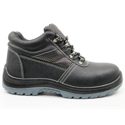 China Pu Steel Toe Work Shoes Leather Steel Toe Safety Shoes Genuine Leather for sale