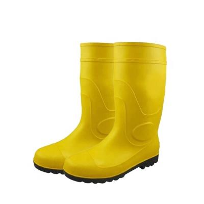 China Customized Steel Toe Low Price Pvc Work Safety Boots Waterproof Protection MB-004 for sale