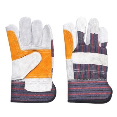 China Hot Selling Palm Protection Safety Safety Leather Working Mittens for sale