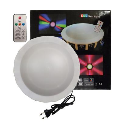 China New Theme Park Wireless Control LED Sun Light Beam Patterns Party Disco RGB Light Sound Active for sale