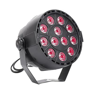 China Warehouse 12 Bead Par LED RGB Full Color 36W Sound Active Stage Light For DJ Dance Party for sale