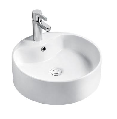 China Sustainable Installation Bathroom Hand Wash Ceramic Countertop 460*460*150 Sink for sale