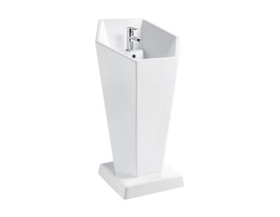 China Sustainable high-end atmosphere with pedestal hand hair wash above counter Art Basin for sale