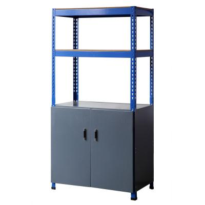 China Metal Rack Storage Shelf with Cabinet for sale