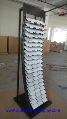 China Customized Tile Quartz Marble Showroom Display Stand, Marble Display Rack for sale