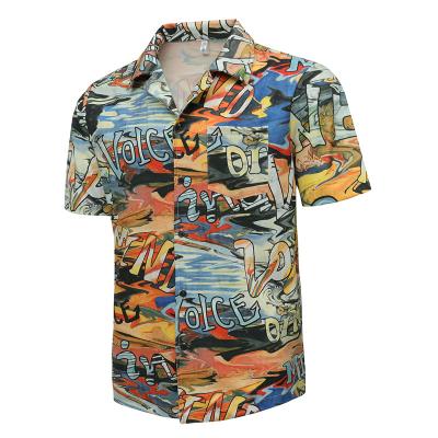 China Amazon Good Quality Wholesale Discount Hawaiian Beach Casual Hot Anti-pilling Plus Size Shirts Breathable Quick Dry Beach Wear For Men for sale