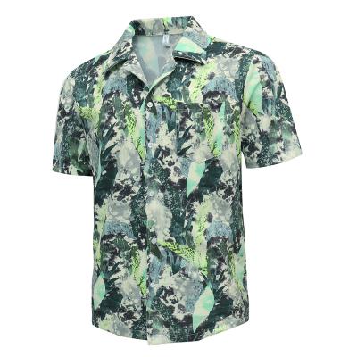 China New Pattern Beach Good Quality Casual Shirts Custom Printed Fashion Anti-pilling Plus Size Men's Hawaiian Shirt for sale