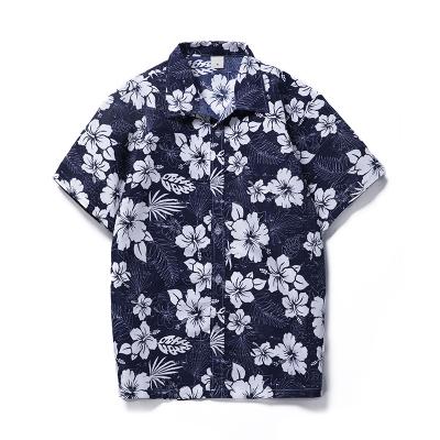 China Anti-pilling Aloha Shirt Wholesale Discount Men Design Casual Shirt Good Quality Knitted Hawaiian Shirt Anti-wrinkle Casual Shirt for sale