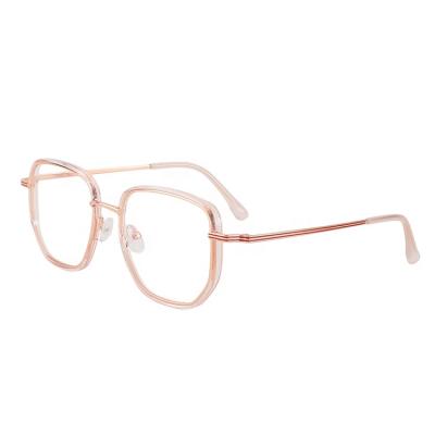 China Prescription Eye Glasses Frames Flexible Metal TR90 Spectacle Optical Frames Spectacle Frames for sale