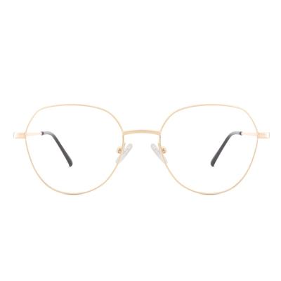 China OPTICAL new design optical frames metal eyeglasses round fashion manufactures design optical glasses frames 2021 lot wholesale for sale