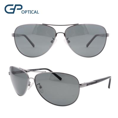 China Fashion Sunglasses GP8100 Metal Double Bridge Polarized Lens Hot Selling Ready Stock Sunglasses for sale