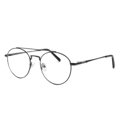 China Latest Style Prescription Stylish Metal Monocle Frames Women Round Shape Alloy Eyewear Frame for sale