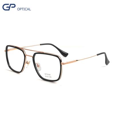 China Customization acetate OPTICAL rim with metal optical frame new fashion china optical glasses frame for sale