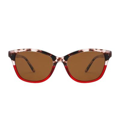 China New Fashion Sunglasses Style Sunglasses Most Beautiful Wide Temple Square Acetate Italian Cat-eye Sunglasses For Women for sale