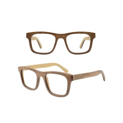 China Wooden eyewear. Custom Logo Fashion Handmade Wood Frame Eyewear Glasses for sale