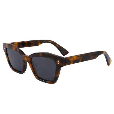 China Fashion Sunglasses Classic Square Custom Logo The Retro Shading Unique Polarized Acetate Glasses Men Women Big Sun Glasses for sale