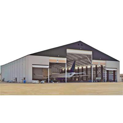 China Modern Steel Structure Prefab Hangar Economic Plan Prefab Steel Maintenance Aircraft Hangar for sale