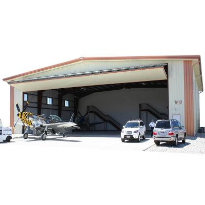 China Lightweight Hangar Insulation Aircraft Hangar Steel Structure Steel Hangar for sale