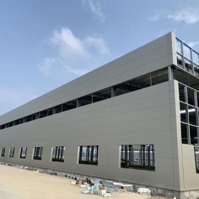 China Steel Fabricated House Prefabricated Light Frame Workshop Steel Space Foundation for sale