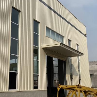 China Steel Fabricated House Prefabricated Light Frame Workshop Steel Space Foundation for sale