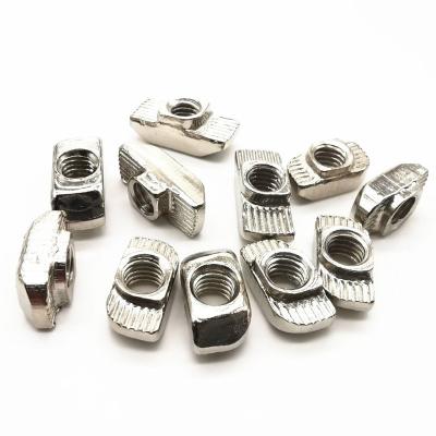 China Industry European Standard Fit Aluminum Profile Nut 20-30-40-45 Series m3-m4-m5-m6-m8t T-shaped Boat Type for sale