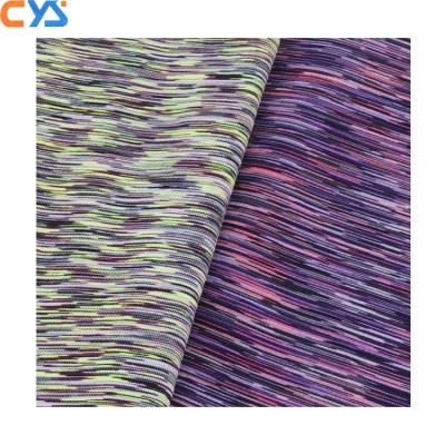 China Factory Made Breathable Rainbow Rib Rayon Jersy Knitted Cotton Custom Made Knit Jersey Fabric for sale