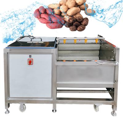 China Factory direct vegetable multifunctional roller machine sweet potato pumpkin cleaning peeling machine for sale