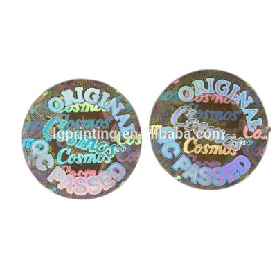 China Beautiful 3D Hologram Sticker Anti-counterfeit Anti-fake Hologram Custom High Quality Custom Sticker for sale