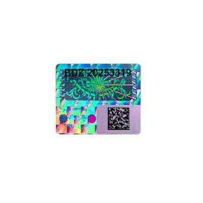 China Anti-Countefeit One Time Use Qr Code Hologram Safe Hologram Sticker for sale