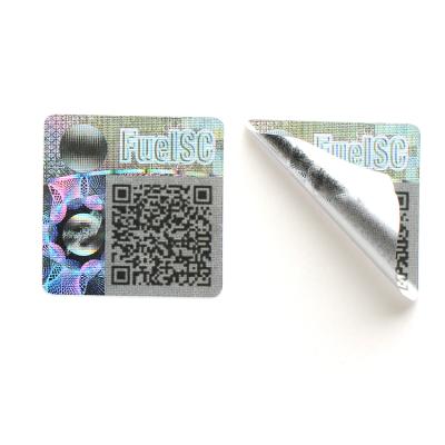 China Anti-counterfeit custom qr code hologram sticker with serial number for sale