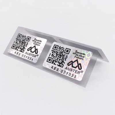 China Anti-Counterfeit Serial Number QR Code Hologram Sticker Hot Selling Labels With Faster Delivery for sale