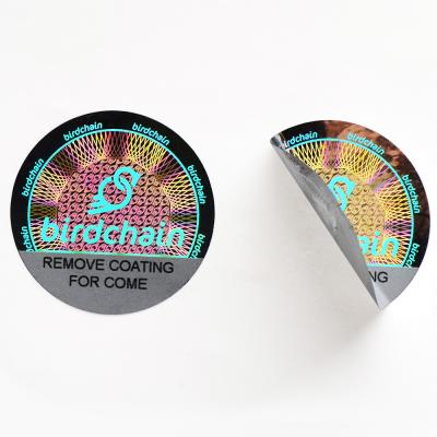 China Holographic Factory Wholesale Custom Scratch Off Label Security Hologram Sticker for sale