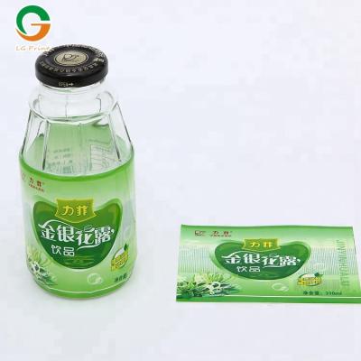 China Waterproof packing labels with good effect opp bopp pvc pof shrink label heat shrink film for bottles for sale