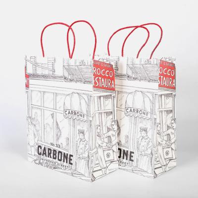 China Recyclable Fashion Printing Custom Promotion Gift Packaging Paper Shopping Bag for sale