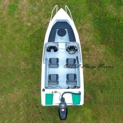 China Universal Offshore V-hull Aluminum Alloy Fishing Boat Rowing Boat With Motor for sale