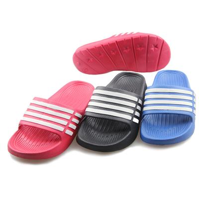 China Cheap Anti-Smell Factory Kids EVA Striped Color Slippers For Boys Girls Baby Infant Striped Stripe Slippers Color Men for sale