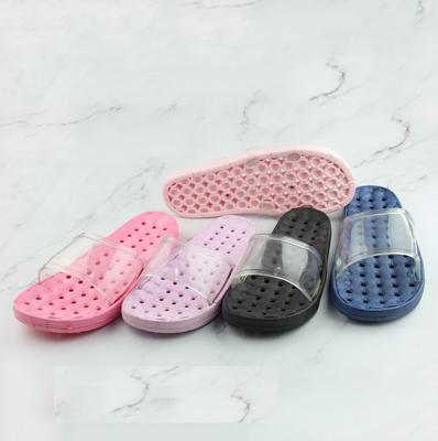 China 2019 Factory Spring Women's Hotel Hotel Women's Unique Unisex Quick-Drying Zipper Anti-odor Bathroom Slippers Colorful Transparent Ladies Slippers for sale