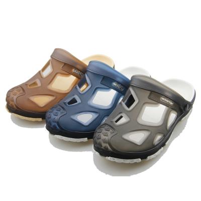 China Men EVA Jelly Shoes Boys Transparent Anti-Smell Strap Top Breathable Band Clogs for sale