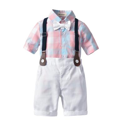 China Fashion\Baby Boy Comfortable\Durable Clothes Yiwu Wholesale Children's Clothing 2 Year Old Boys T-shirt Summer Baby Boy Clothes Gentleman Suit Kids Boys Shorts for sale