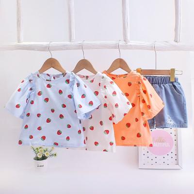 China Fashion\Baby Boy Comfortable\Durable Clothes Children's Clothing Girl's Casual Suits Short Sleeve Comfortable and Breathable Clothes for sale