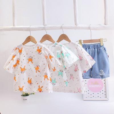 China Fashion\Baby Boy Comfortable\Durable Clothes Cotton Casual Children Cartoon Pattern Summer Clothes Short Sleeve Suit for sale