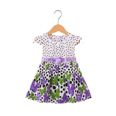 China Fashion Flower Anti-static Cute Babies Dress Wholesale Children Party Clothing for sale