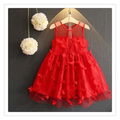 China High quality anti-static children lace up solid princess girls dresses from full wedding party dress boutique for sale